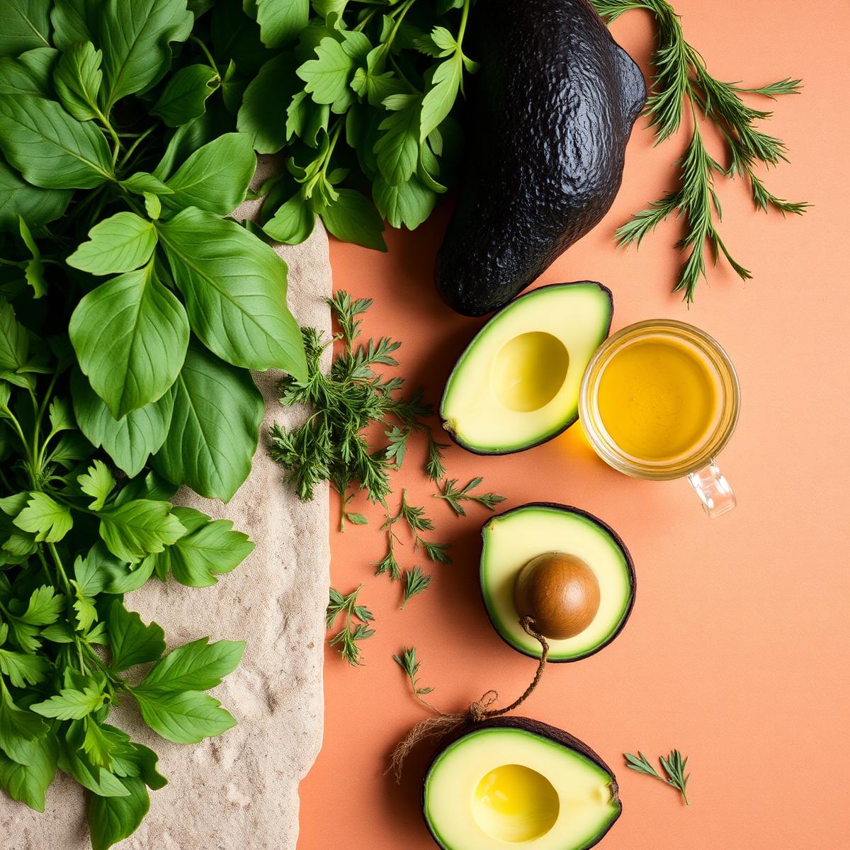 Ingredientes frescos e alimentação equilibrada